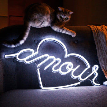 Amour by Jean André, LED neon sign - YELLOWPOP UK