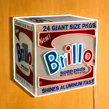 Brillo Box by Andy Warhol - LED neon sign - YELLOWPOP UK