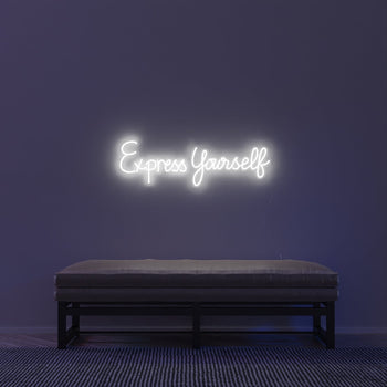 Express Yourself by Madonna, LED neon sign - YELLOWPOP UK
