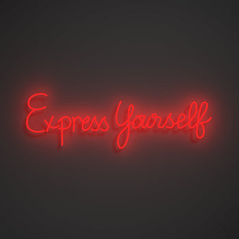 Express Yourself by Madonna, LED neon sign - YELLOWPOP UK