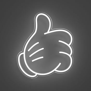 Glove Thumbs Up (Large version) by Yellowpop, LED neon sign - YELLOWPOP UK