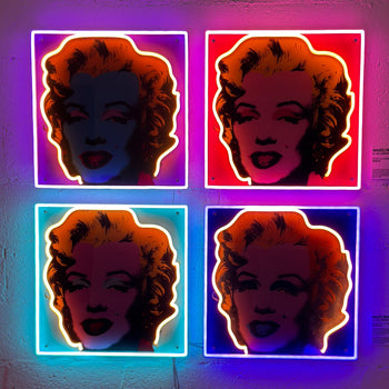 Marilyn Deluxe by Andy Warhol - LED neon sign - YELLOWPOP UK