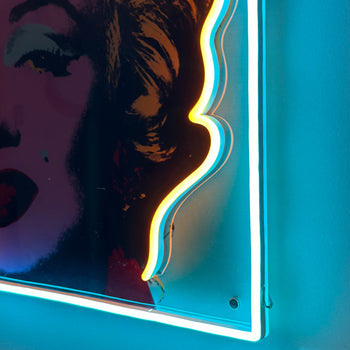 Marilyn Monroe Large by Andy Warhol - LED neon sign - YELLOWPOP UK