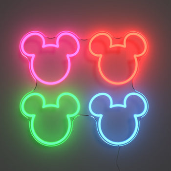 Mickey Multicolor Heads by Yellowpop, LED neon sign - YELLOWPOP UK