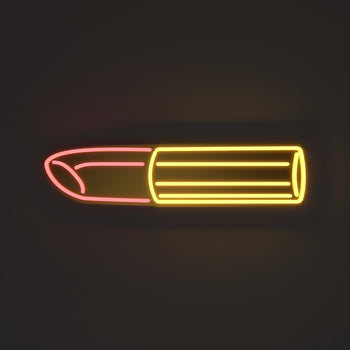 Golden Lipstick by Tom Wesselmann - LED neon sign