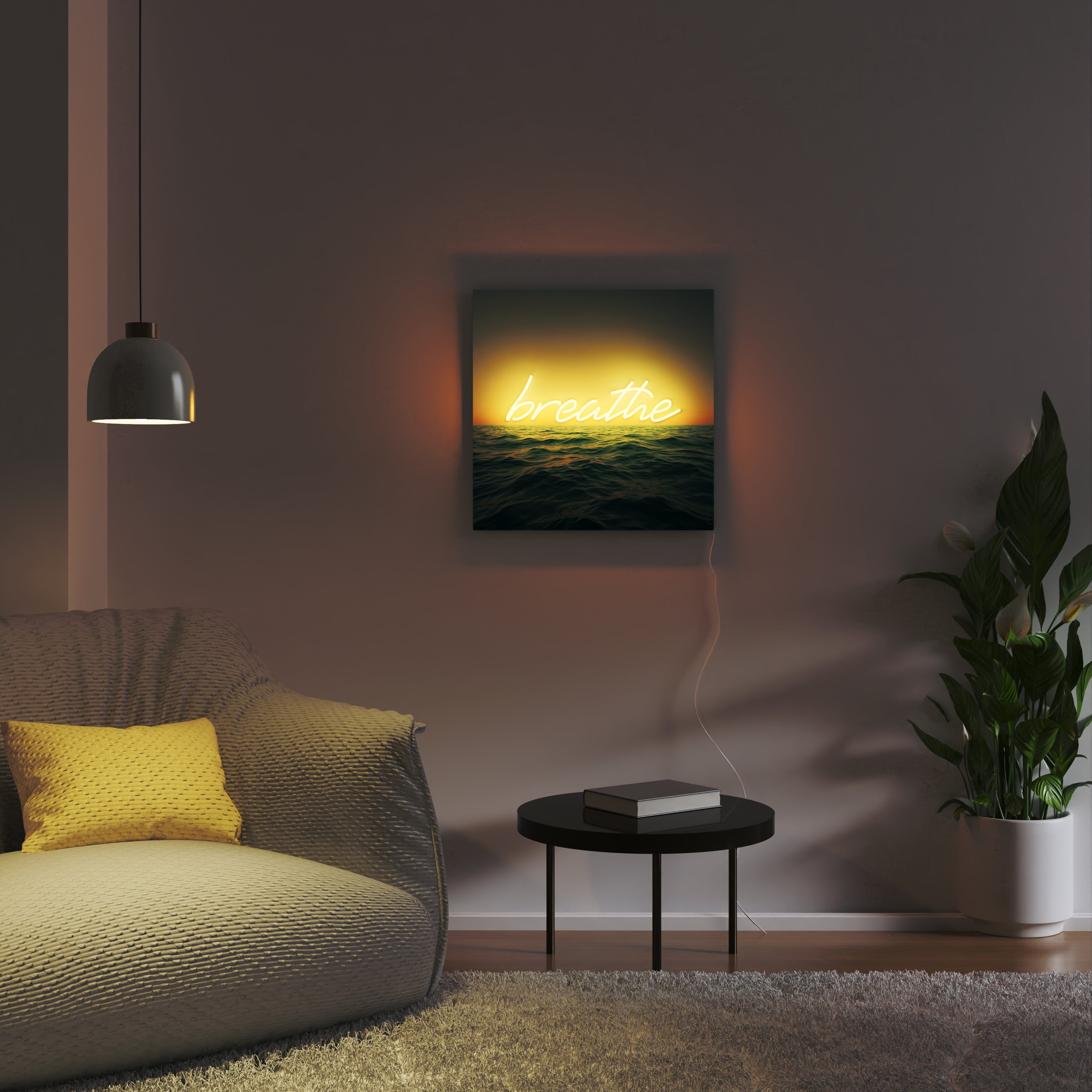 Breathe by Yellowpop Wonderland, led neon sign