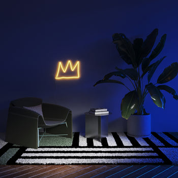 The Crown YP x Jean Michel Basquiat, LED neon sign