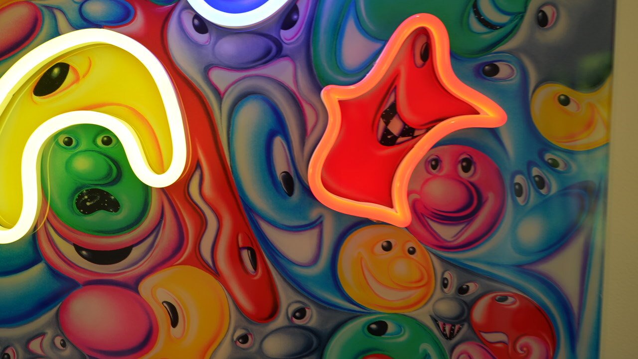 FACES IN PLACES by Kenny Scharf - YELLOWPOP UK