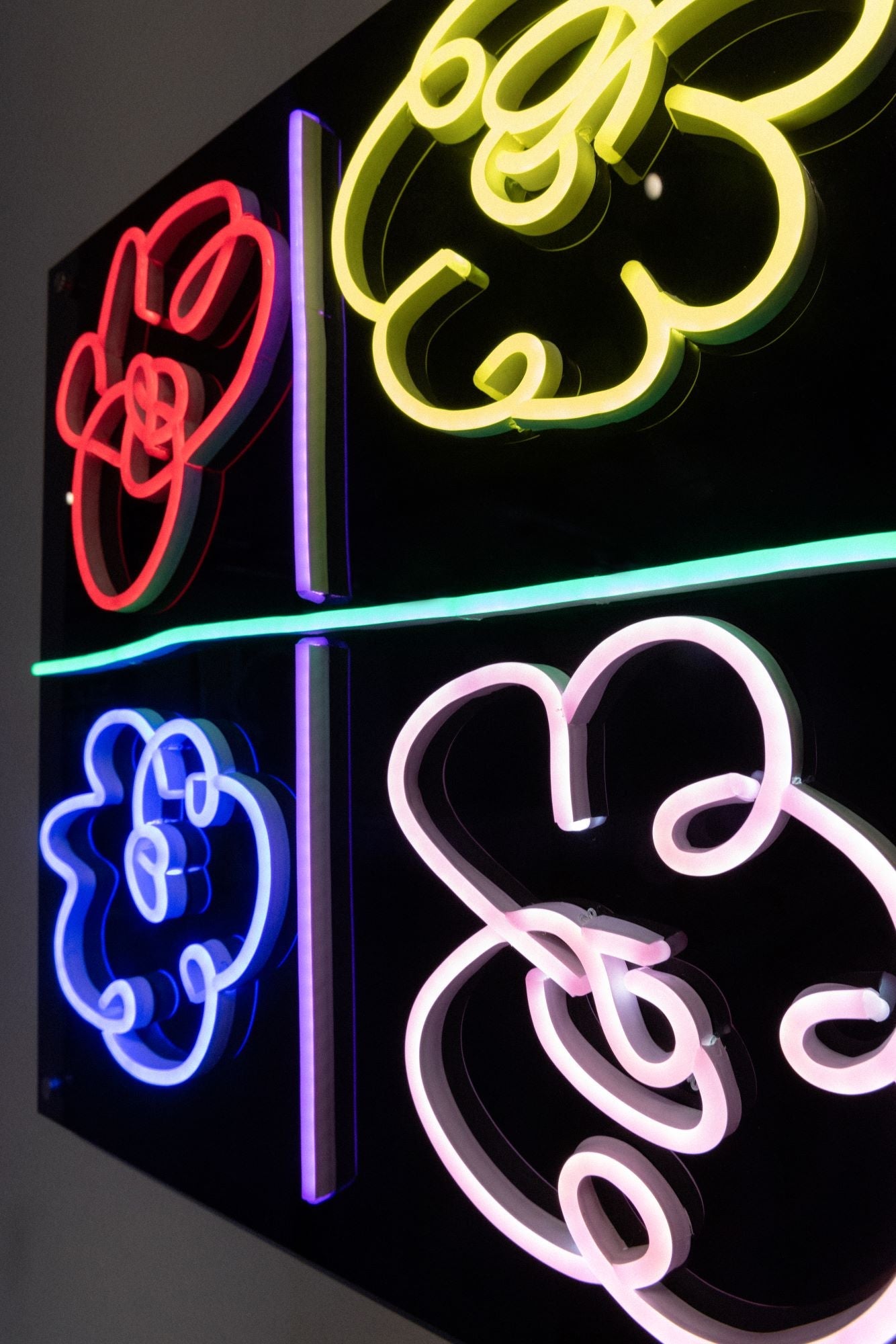 Flowers by Mickalene Thomas, LED neon sign - YELLOWPOP UK