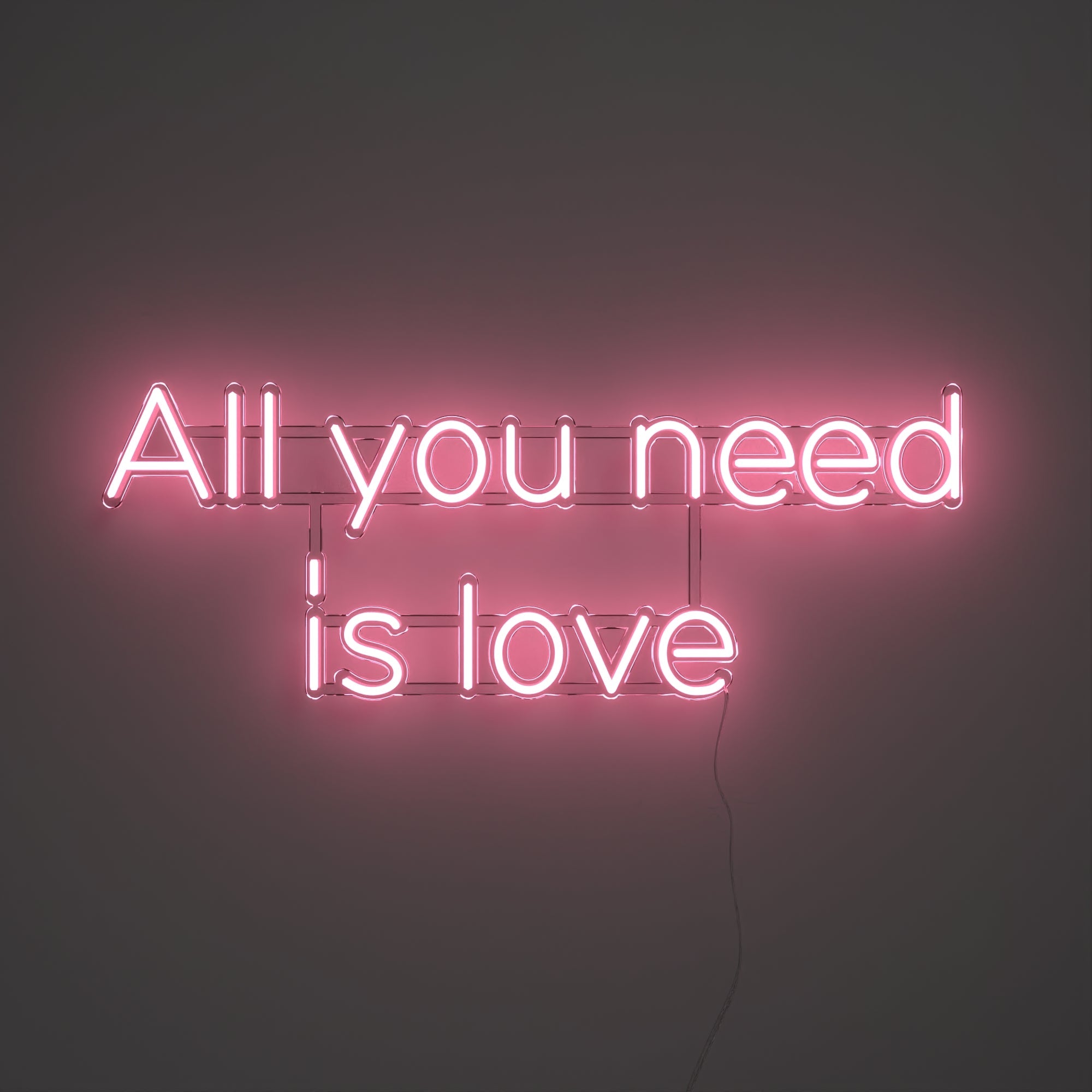 All you need is love - LED neon sign - YELLOWPOP UK