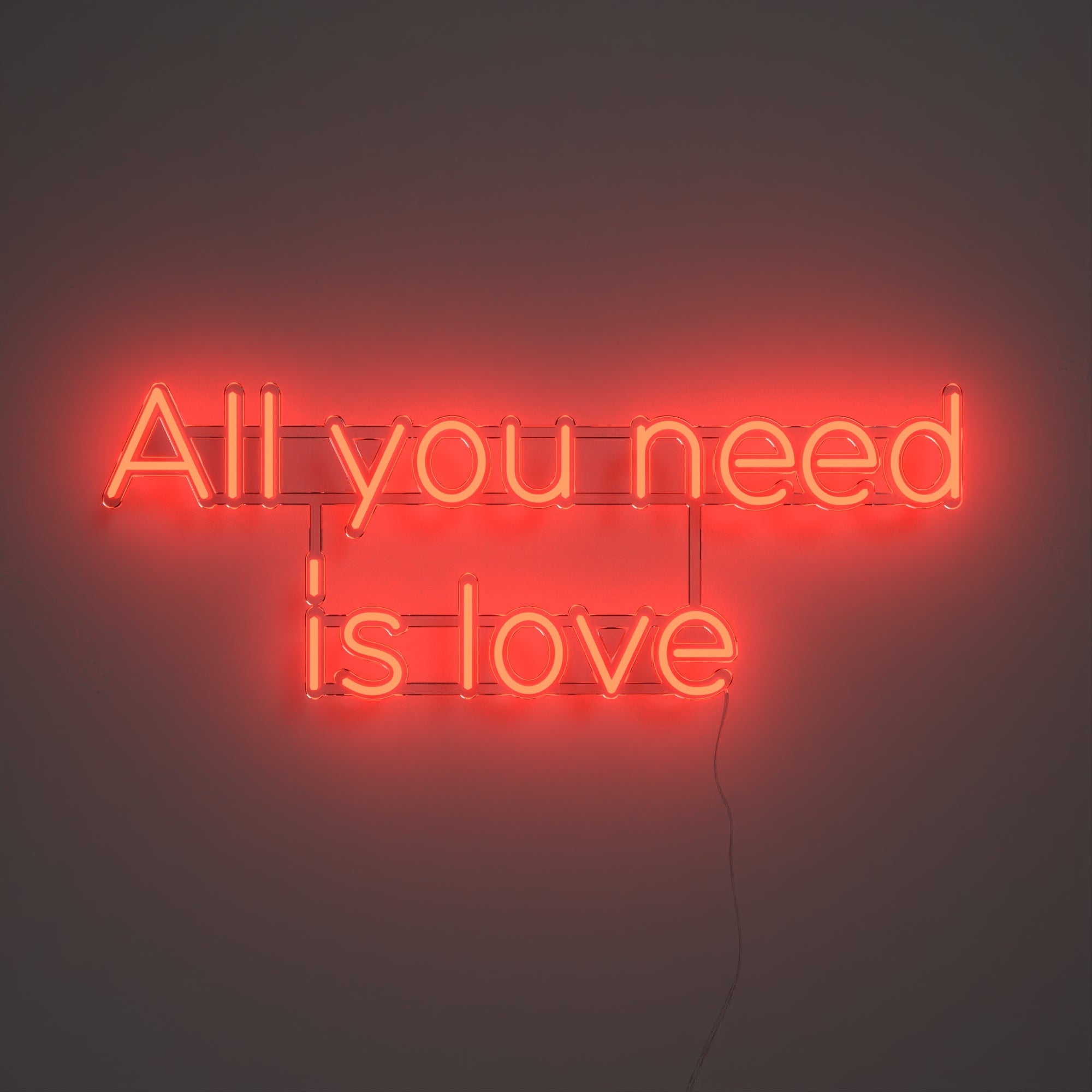All you need is love - LED neon sign - YELLOWPOP UK