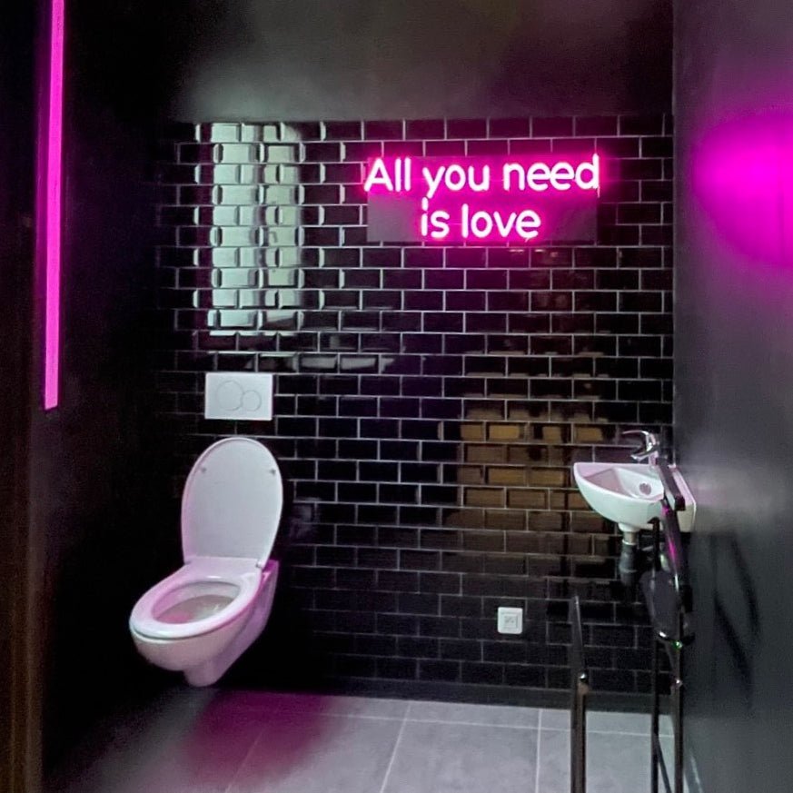 All you need is love - LED neon sign - YELLOWPOP UK
