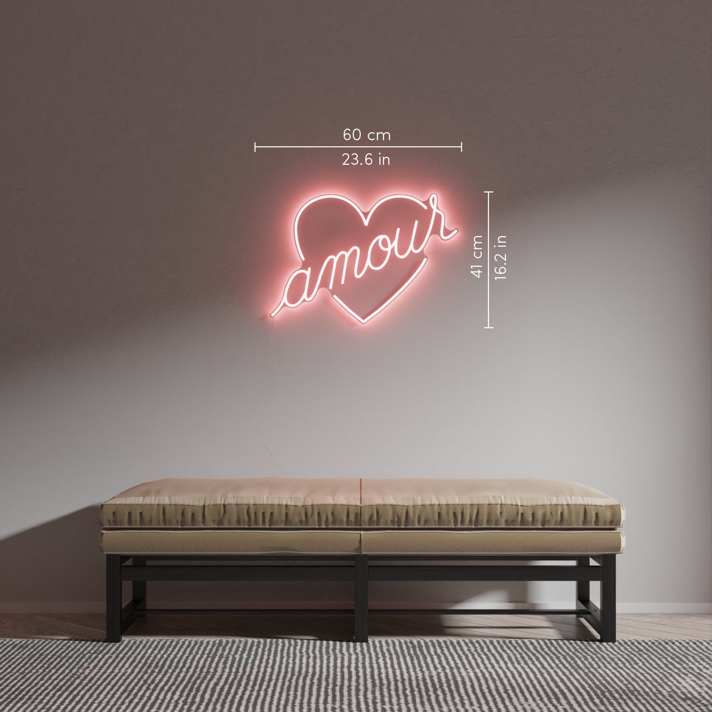Amour by Jean André, LED neon sign - YELLOWPOP UK