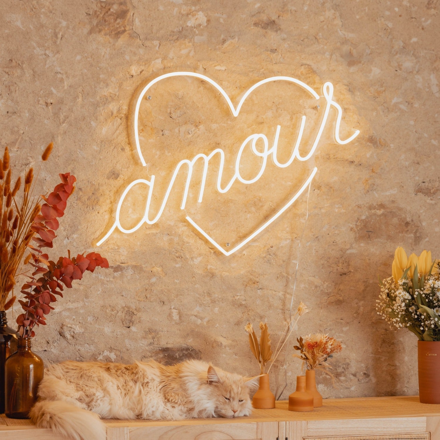 Amour by Jean André, LED neon sign - YELLOWPOP UK