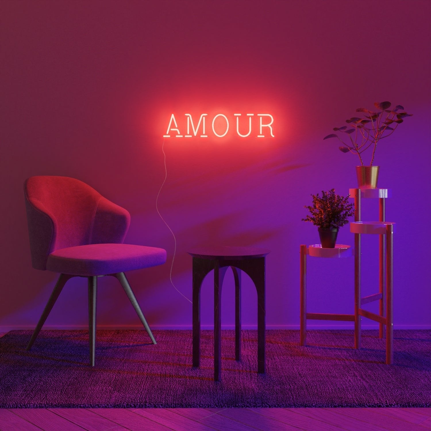 Amour - LED neon sign - YELLOWPOP UK