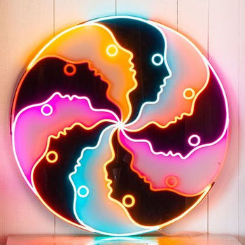 Atlas Round, LED neon sign by Jonathan Adler - YELLOWPOP UK