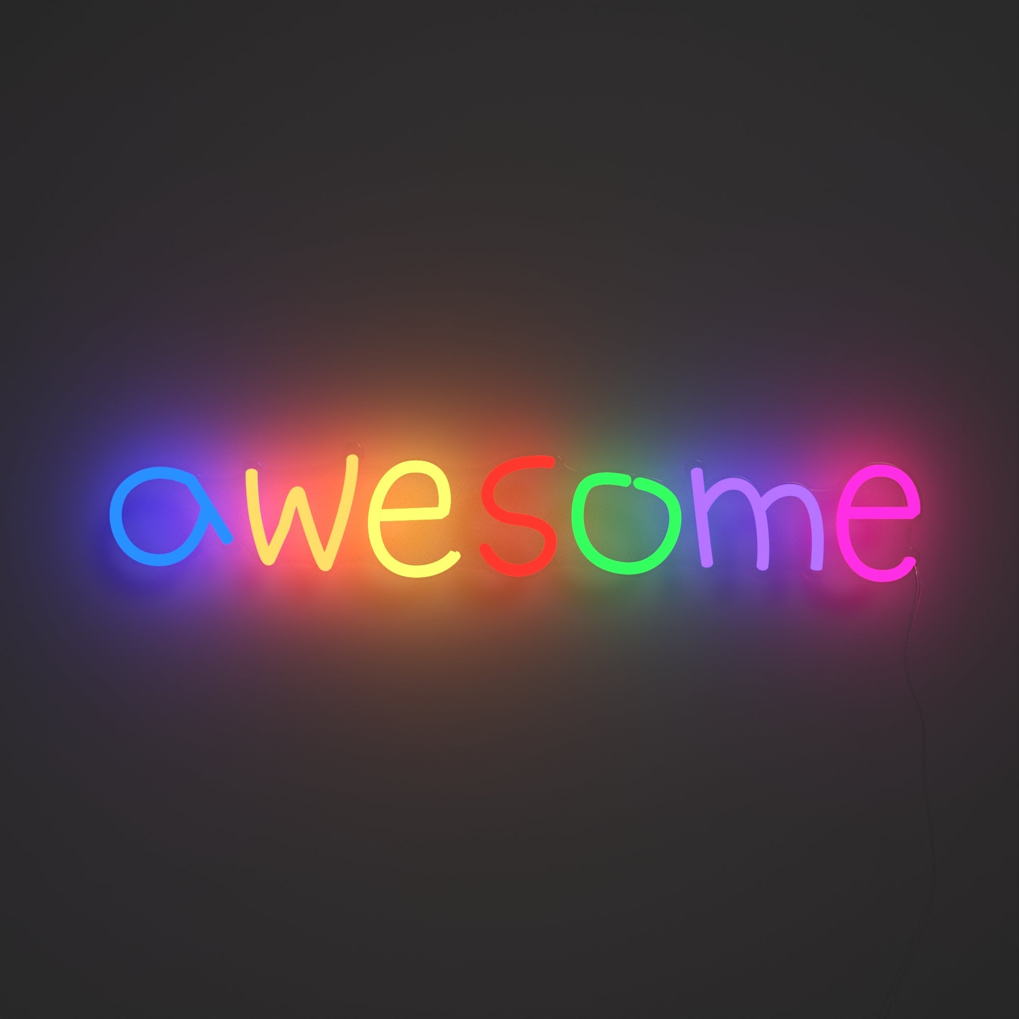 Awesome - LED neon sign - YELLOWPOP UK