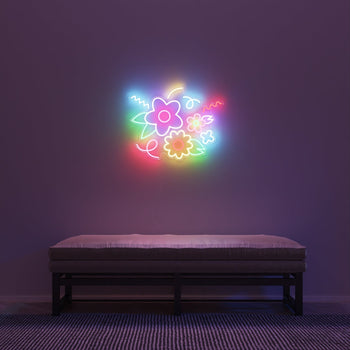 Baby Bouquet by Emily Eldridge - LED neon sign - YELLOWPOP UK