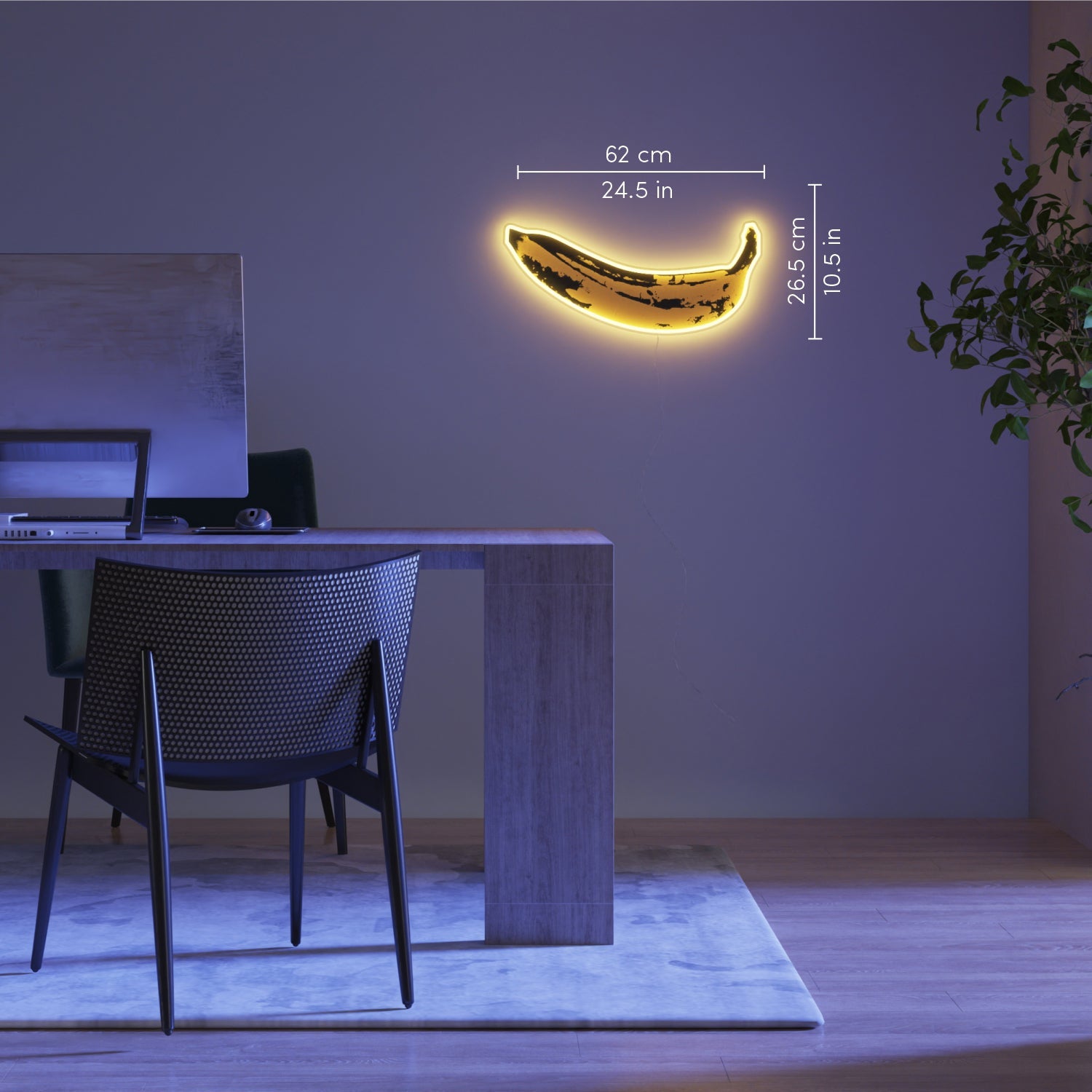 Banana by Andy Warhol - LED neon sign - YELLOWPOP UK