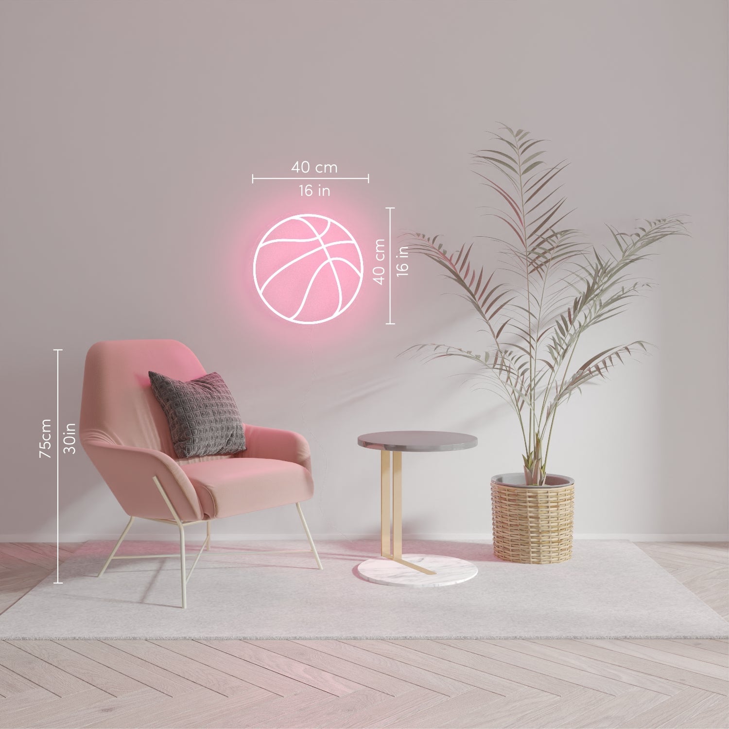 Basketball - LED neon sign - YELLOWPOP UK