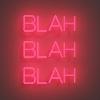 BLAH BLAH BLAH - Pop Hot Pink - YELLOWPOP UK