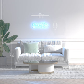 Breathe - LED neon sign - YELLOWPOP UK