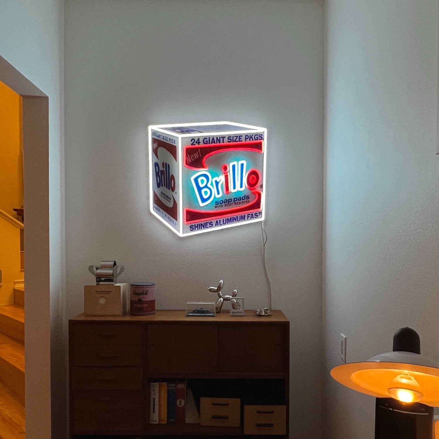 Brillo Box by Andy Warhol - LED neon sign - YELLOWPOP UK
