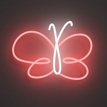 Butterfly Swirl - LED neon sign - YELLOWPOP UK