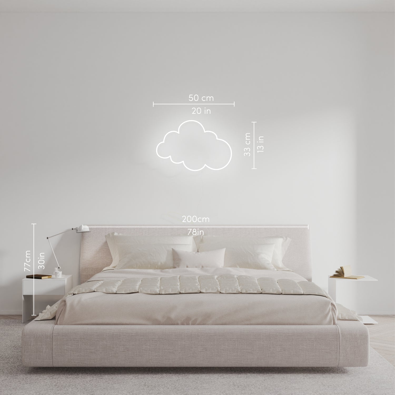 Cloud - LED neon sign - YELLOWPOP UK