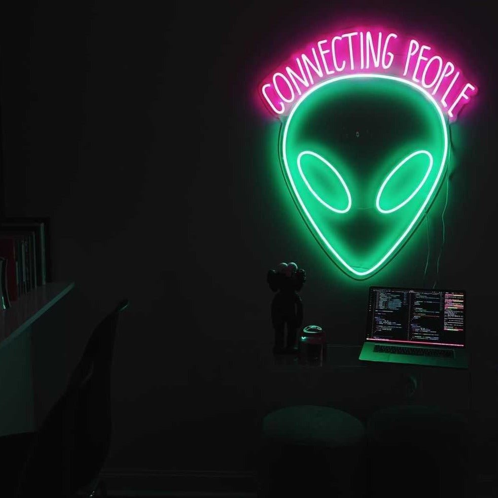 Connecting People by Kelly Dabbah - LED Neon Sign - YELLOWPOP UK