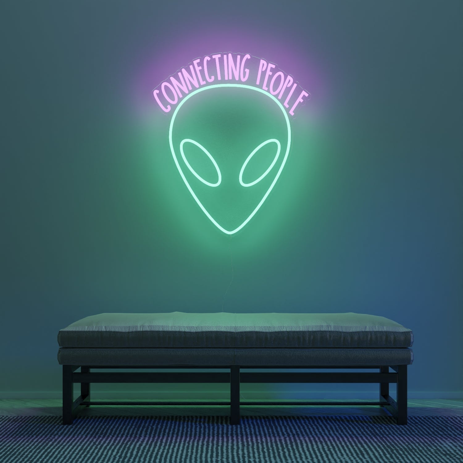 Connecting People by Kelly Dabbah - LED Neon Sign - YELLOWPOP UK