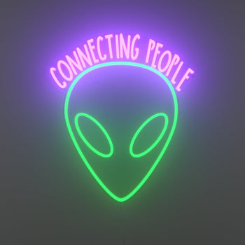 Connecting People by Kelly Dabbah - LED Neon Sign - YELLOWPOP UK