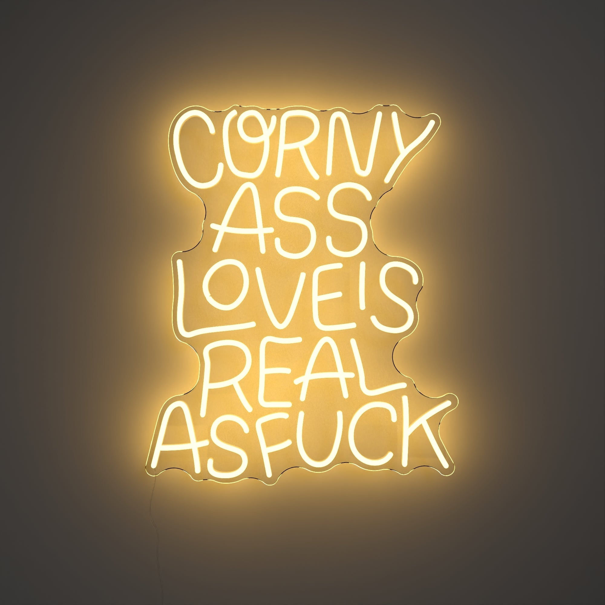 Corny Love by Timothy Goodman, LED neon sign - YELLOWPOP UK