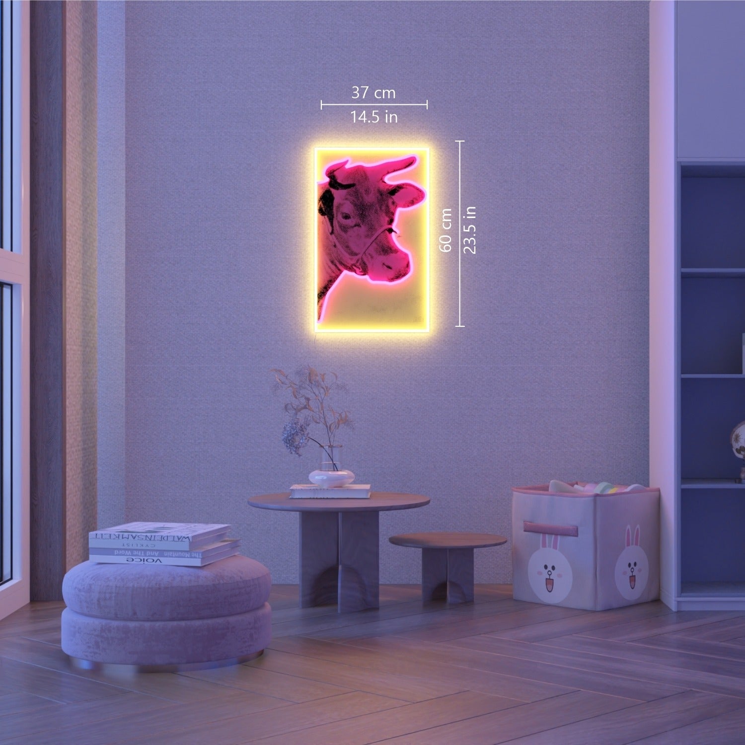 Cow by Andy Warhol - LED neon sign - YELLOWPOP UK