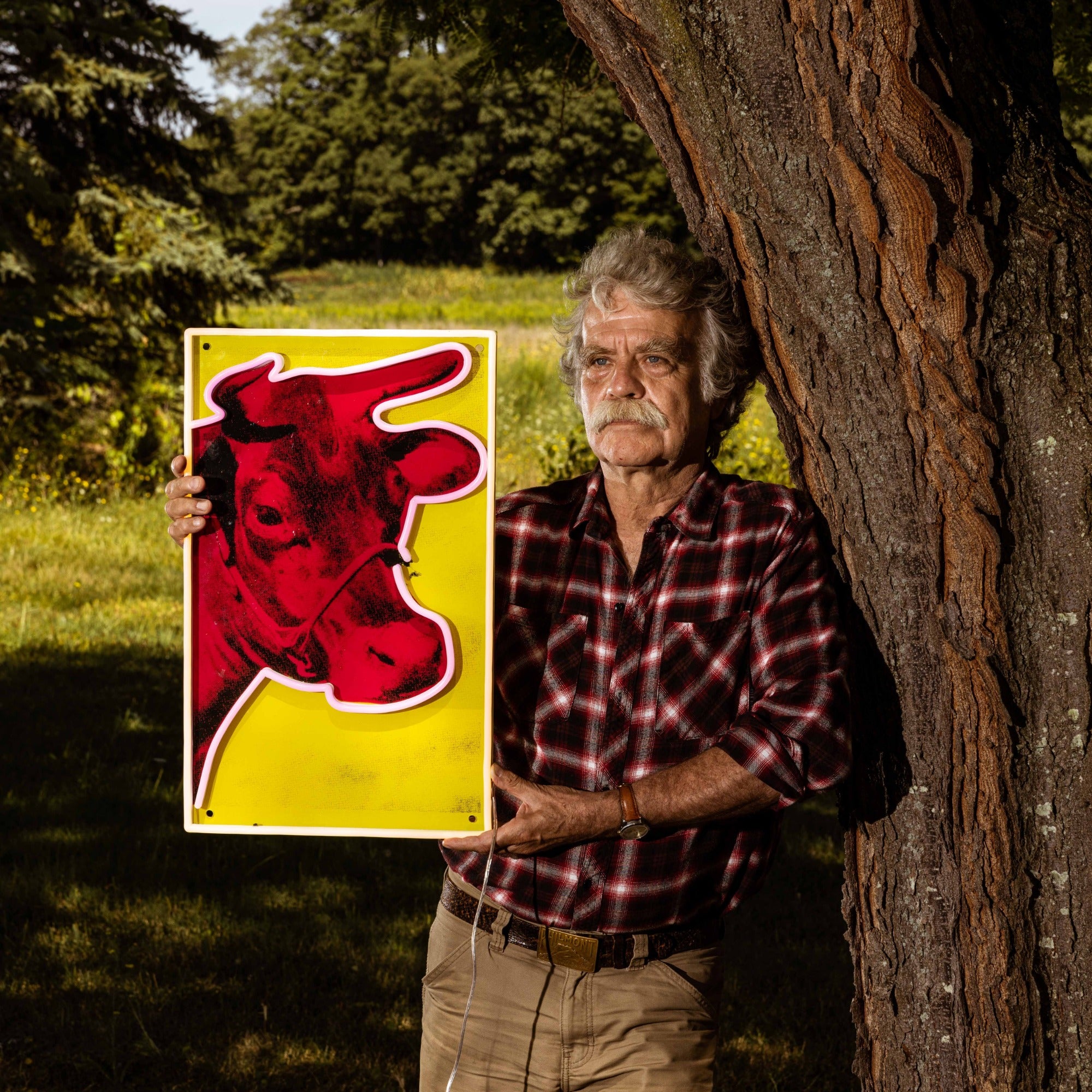 Cow by Andy Warhol - LED neon sign - YELLOWPOP UK