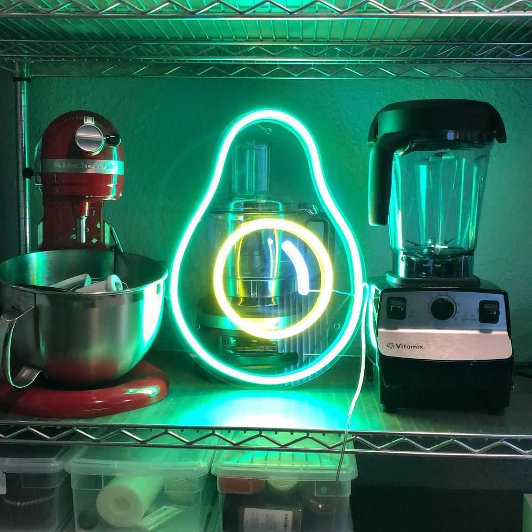 Crazy Avocado LED neon sign