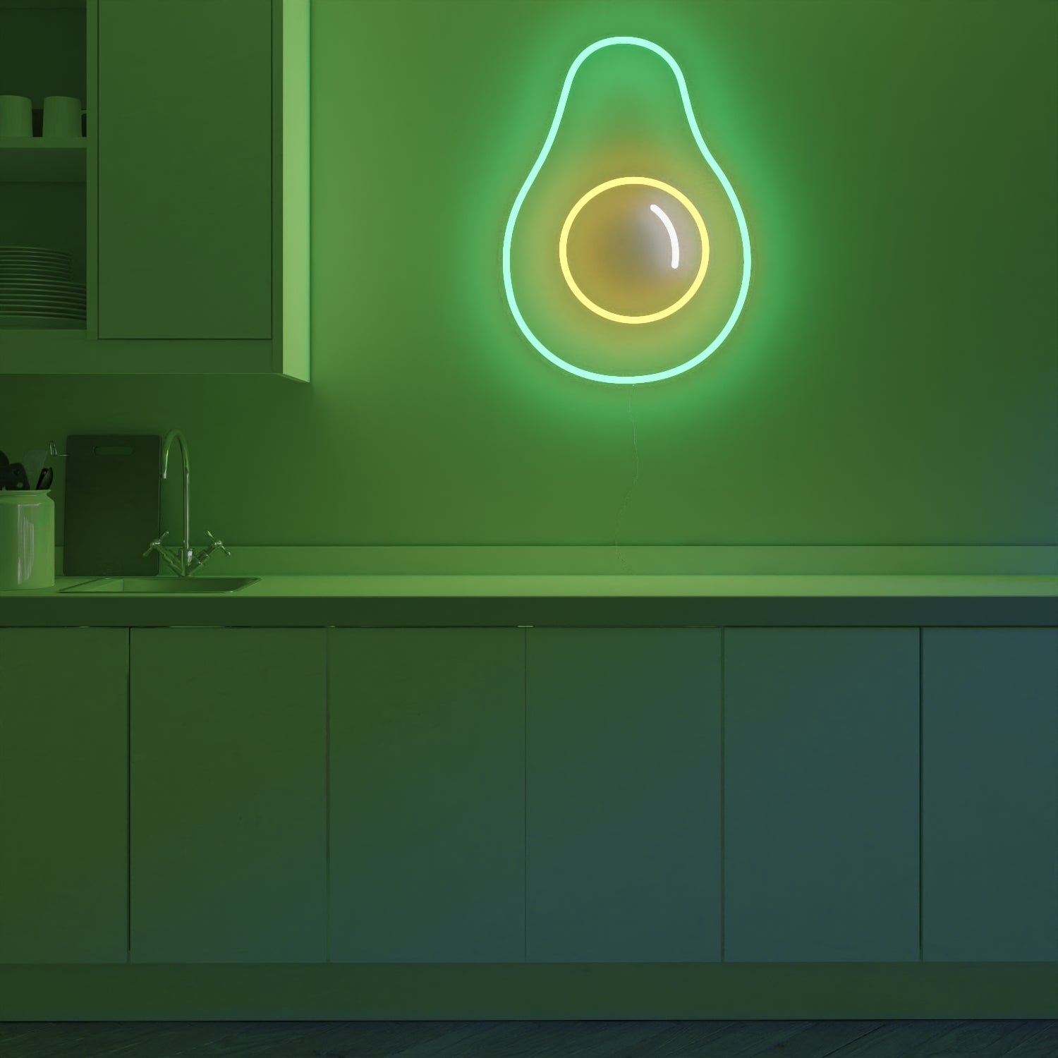 Crazy Avocado - LED neon sign - YELLOWPOP UK