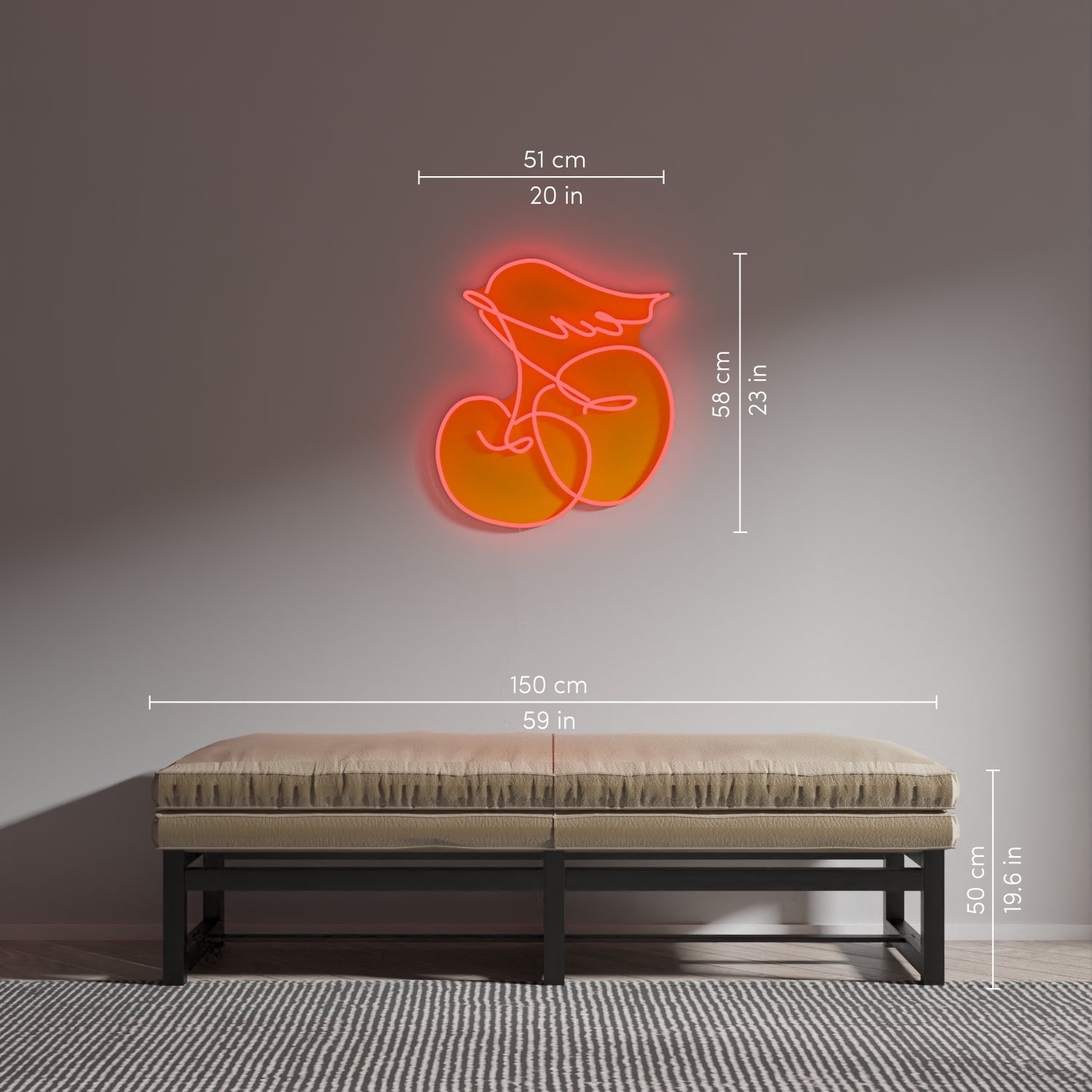 Crazy Cherry by Girl Knew York - LED Neon Sign - YELLOWPOP UK