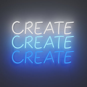 Create, LED neon sign - YELLOWPOP UK