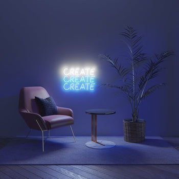 Create, LED neon sign - YELLOWPOP UK