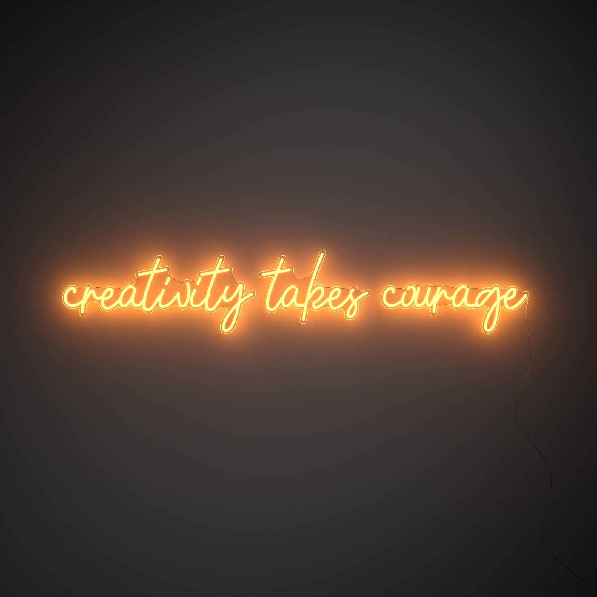 Creativity takes courage - LED neon sign - YELLOWPOP UK