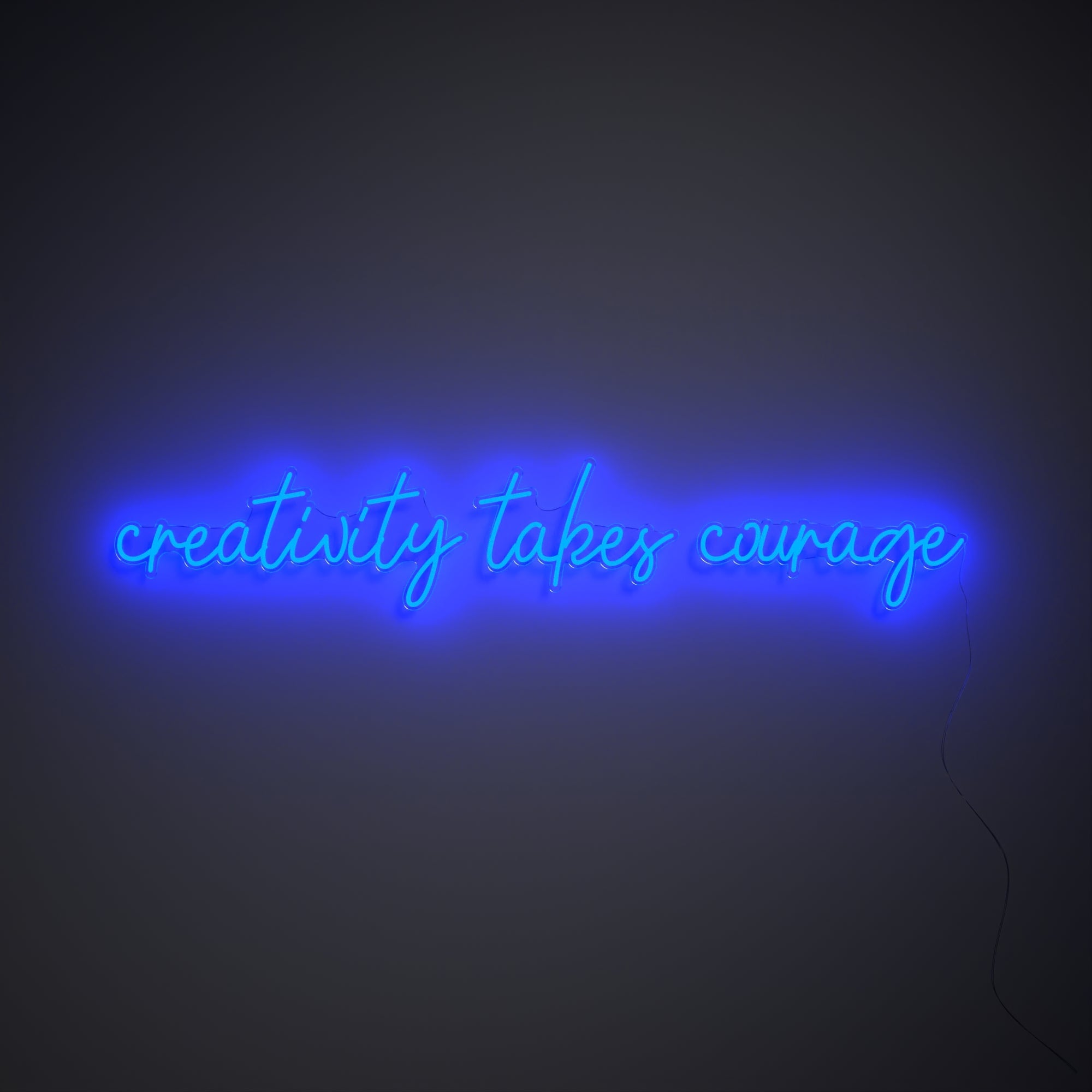 Creativity takes courage - LED neon sign - YELLOWPOP UK