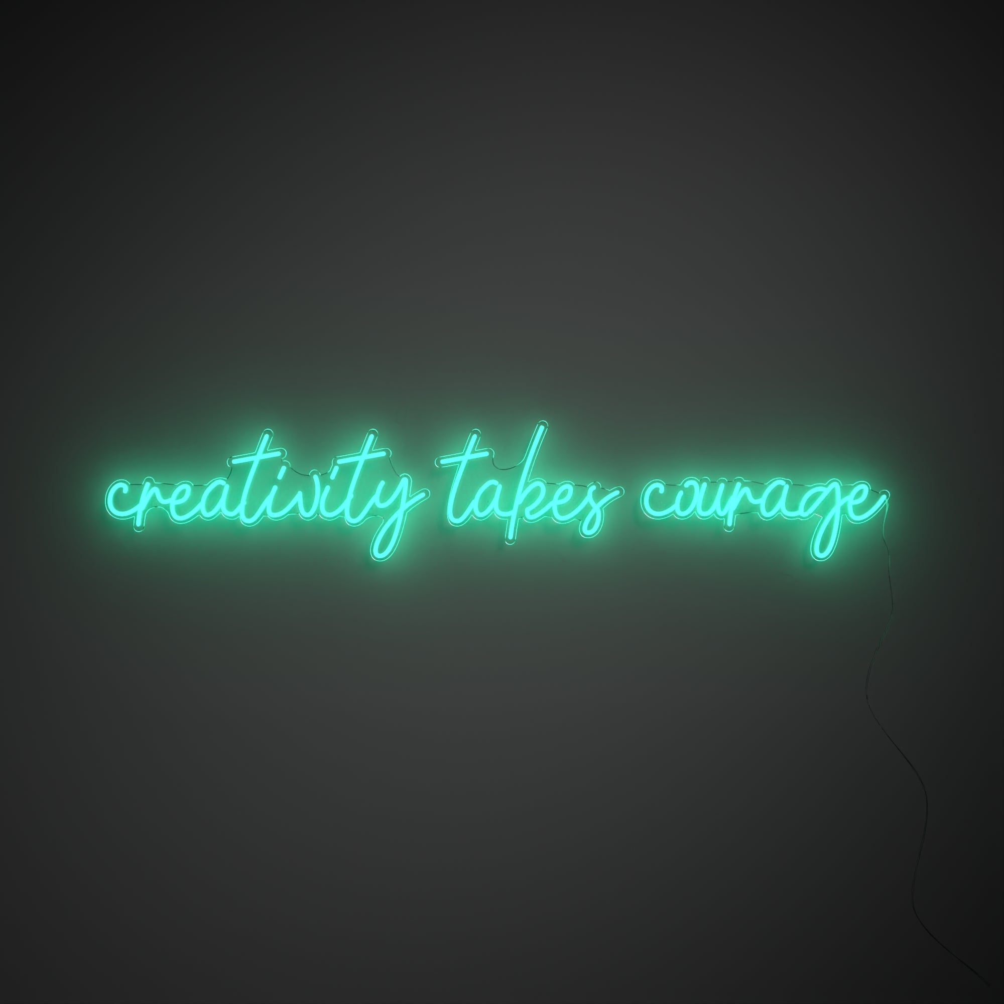 Creativity takes courage - LED neon sign - YELLOWPOP UK