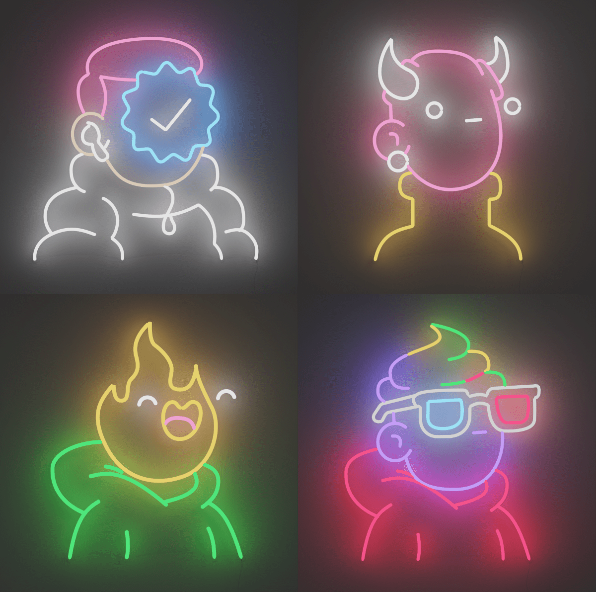 Custom LED Neon Doodles - YELLOWPOP UK