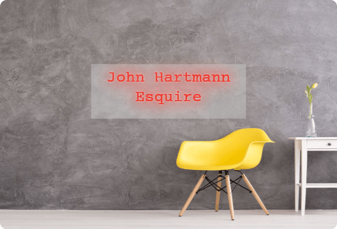 Custom order: John Hartmann Esquire - YELLOWPOP UK