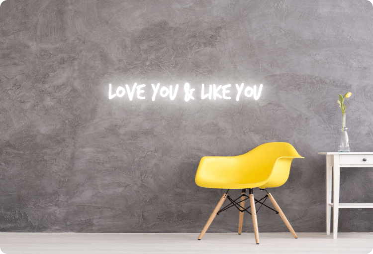 Custom order: Love You & Like You - YELLOWPOP UK