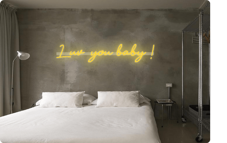 Custom order: Luv you baby ! - YELLOWPOP UK