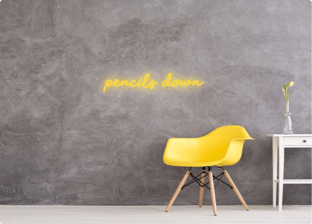 Custom order: pencils down - YELLOWPOP UK