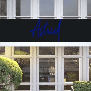 Custom text: Astrid - YELLOWPOP UK