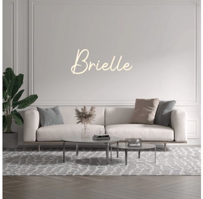 Custom text: Brielle - YELLOWPOP UK